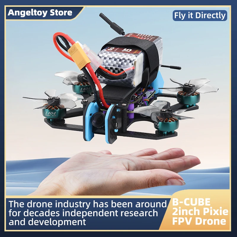 B-CUBE 2inch Pixie FPV Drone Frame Kit Carbon Fiber Racing Drone Quadcopter INAV Beatflight F722 NOXE Ardupilot Flight Control