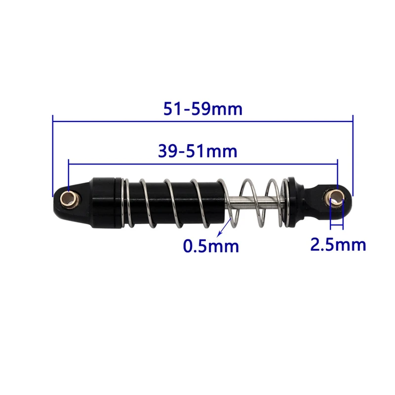 4-Pack 1/18 TRX-4M Simulation Escalade Modèle De Voiture En Alliage D'aluminium Amortisseur Peut Être Rempli D'huile Facile À Installer