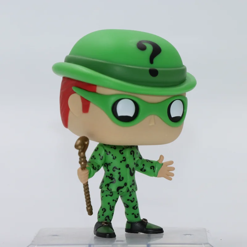Original Funko POP Heroes Series Batman Forever Anime Figure The Riddler #340 Action Figure Doll Model Toy Gift for Kids