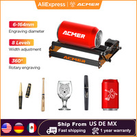 ACMER M3 Rotary Roller 8-levels Laser Rotary moudle 360° Y-axis Rotating Roller For Laser Engraving Machines Cylindrical Objects