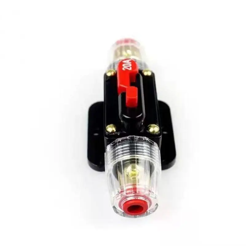 New 1Pcs DC12/24V Inline Fuse Holder 20-150A Manual Reset Circuit Breaker For Car Audio Sound Amplifier System RV Marine Truck