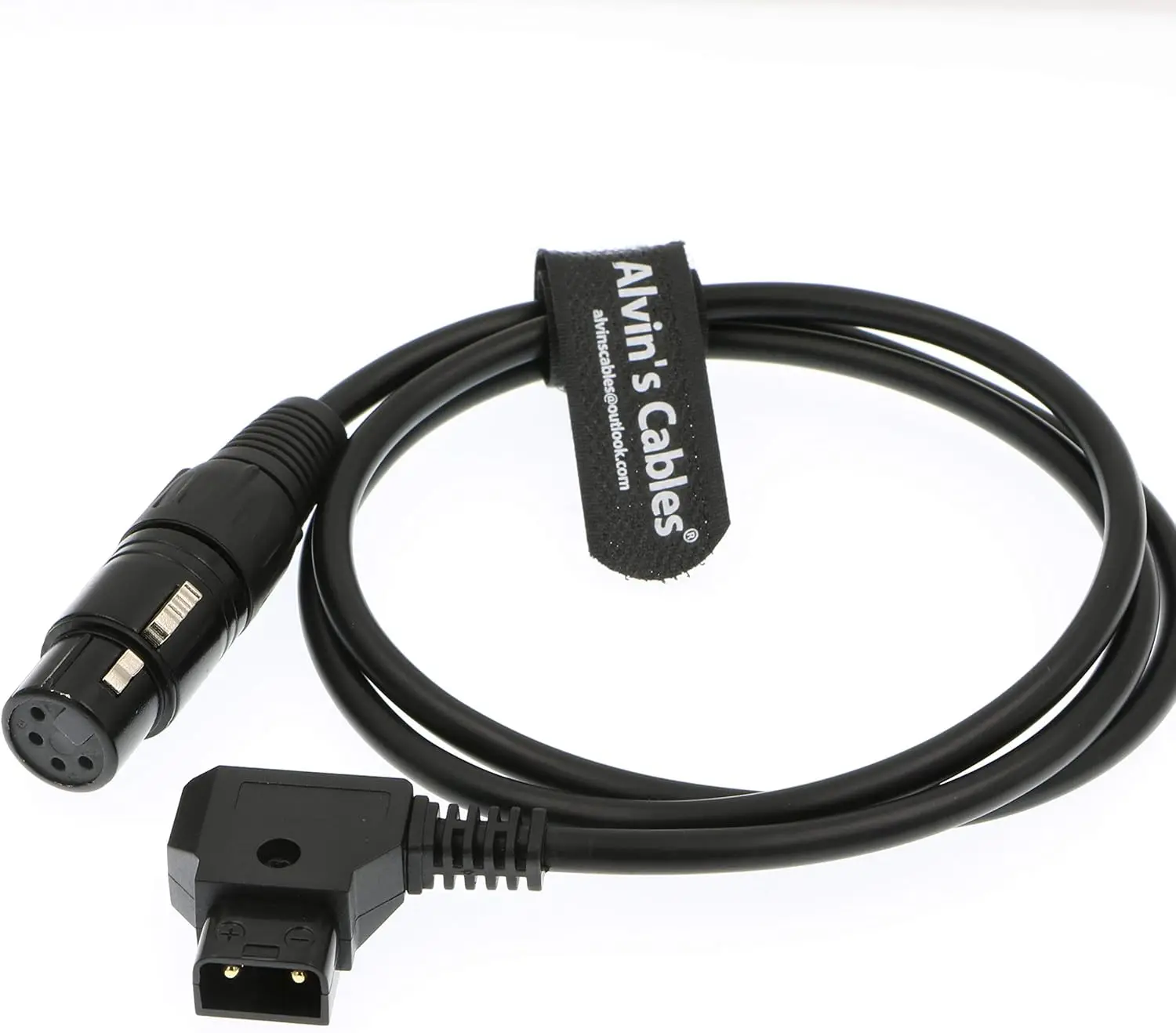 

XLR 4 Pin Female to D Tap Power Cable for Sony Venice F55 SXS & Practilite 602 DSLR by Alvin's Cables​