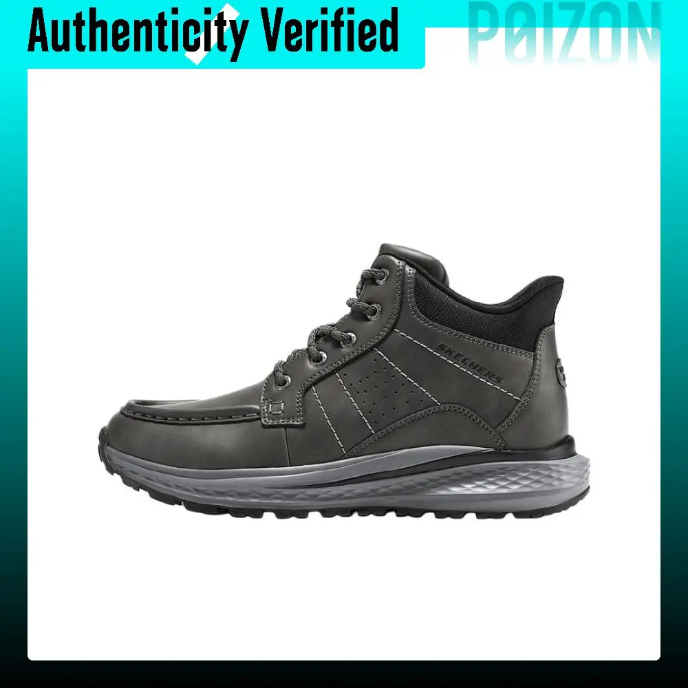 Skechers Relaxed Fit Hands-Free Slip-on Shoes Abrasion-Resistant Mountaineering Shoes Men's Charcoal Gray 205654-CHAR