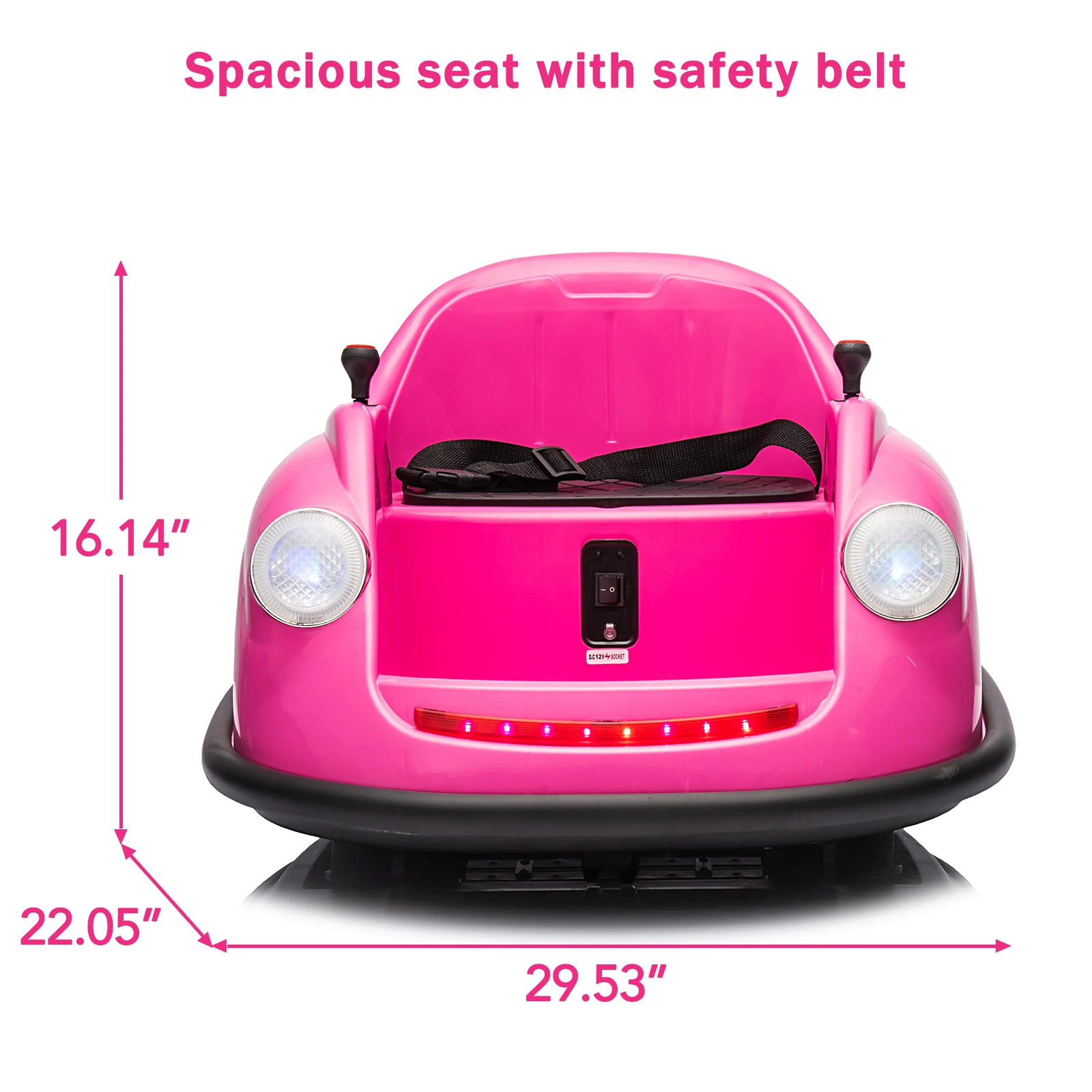 Bumper Cars For Toddlers, Electric Kids Ride On Bumper Car Gift, 12V Battery Ride On Car With Parent Remote Control