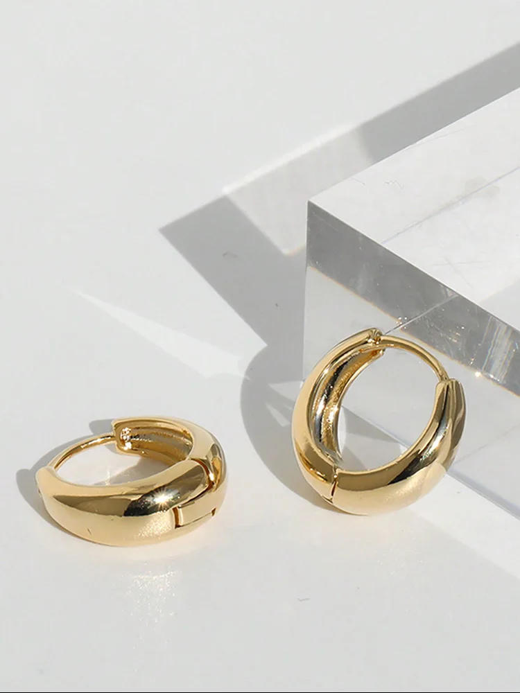 Orecchini a cerchio classici da 16 mm in argento sterling 925 per le donne, fidanzamento, matrimonio, moda, gioielleria raffinata di alta qualità