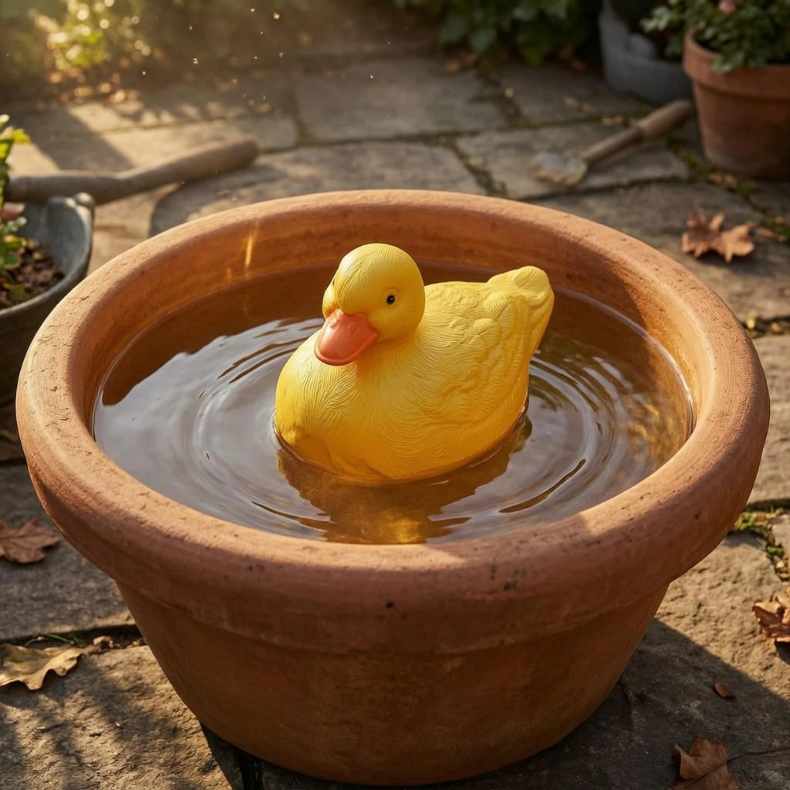 

Floating Duck Ornament Bright Yellow Floating Duck Sculpture Home Decoration Waterproof Long-Lasting for Gardens, Tanks