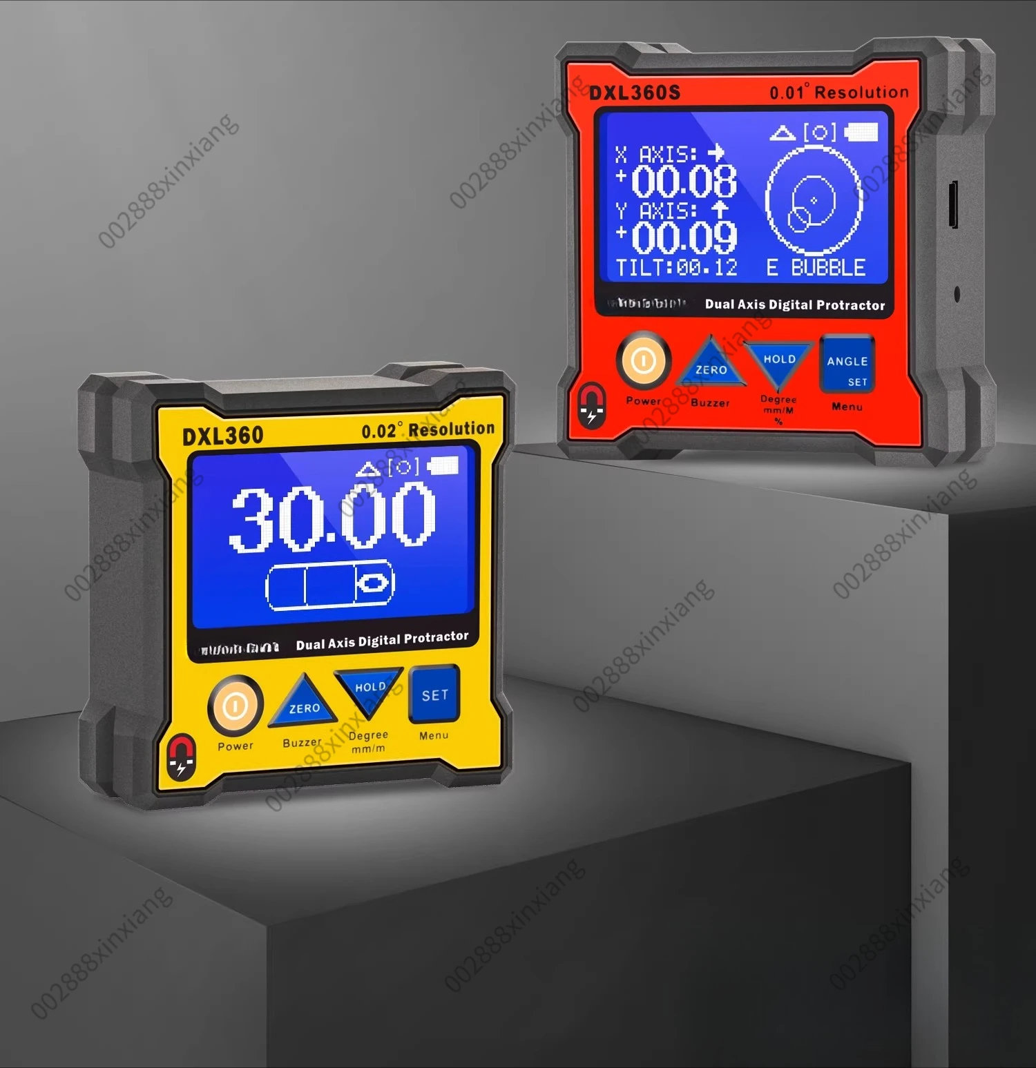 for DXL360S Dual-Axis Digital Level High-Precision Inclinometer Gyroscope Professional Angle Measuring Instrument