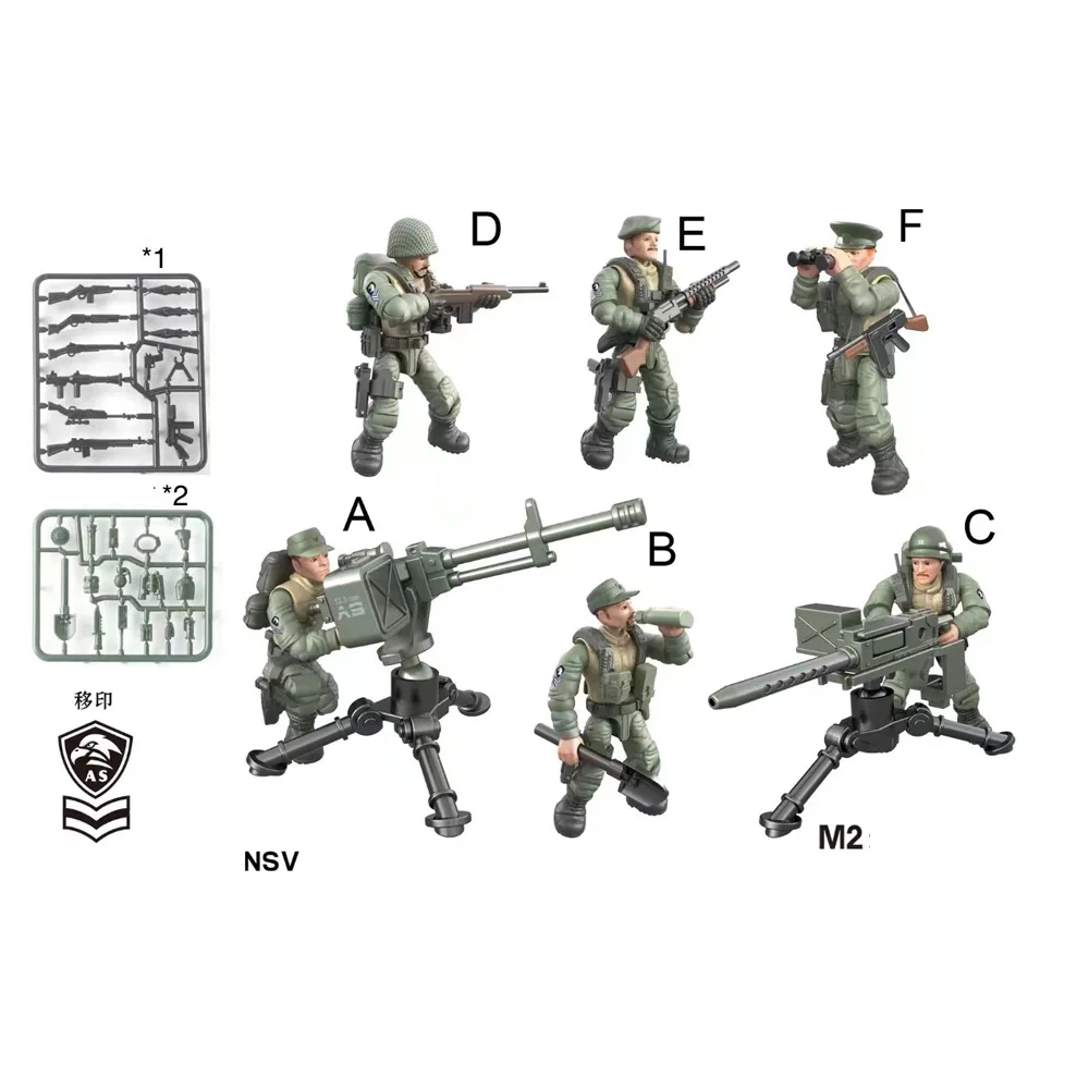 

1965 Ww2 Vietnam War America Troops Army Modern Military Mega Block Action Figures Weapon Gun Building Brick Toys For Boys