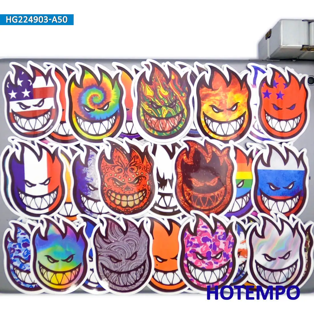 20/30/50Pieces Funny Spitfire Decals Street Graffiti Retro Stickers for Laptop Phone Motorcycle Car BMX Bike Skateboard Sticker