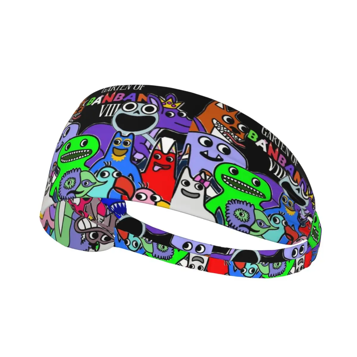 

Custom Cartoon Gartens Of BanBan Game Headband Men Women Non Slip Moisture Wicking Workout Sweatband for Cycling