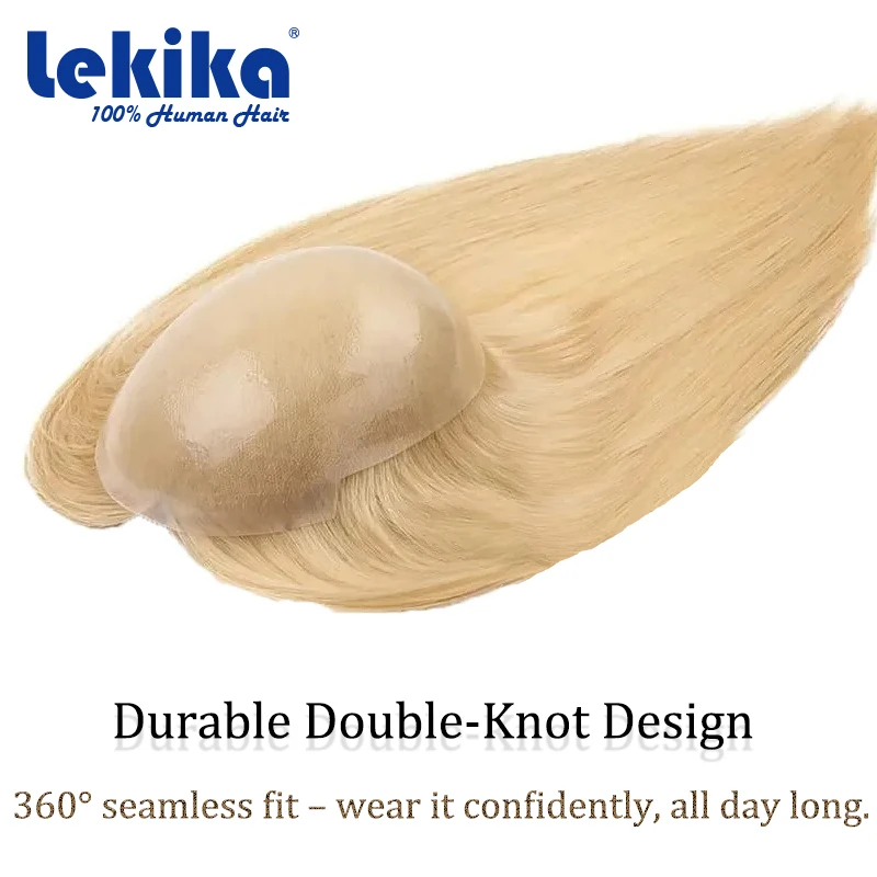 شعر مستعار أشقر للنساء 0.08 مللي متر بولي خصلات الشعر المستعار الإنسان مزدوجة معقود 100% خصلات الشعر المستعار الإنسان الشعر الطويل المرأة الشعرية الاصطناعية