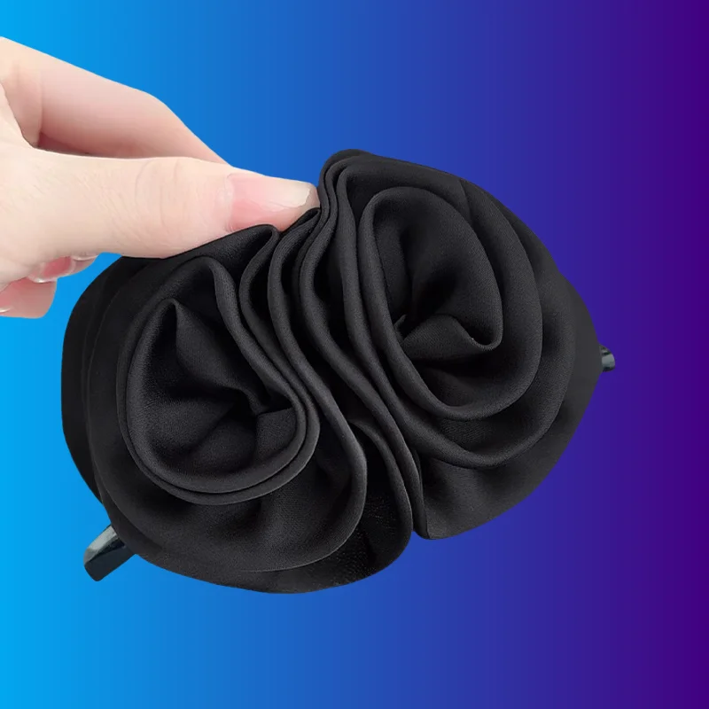 Floral Bow Grab Clip Women 2025 New Retro Temperament Back Head Shark Clip Hairpin Headdress  Hair Accessories for Women  나비집게