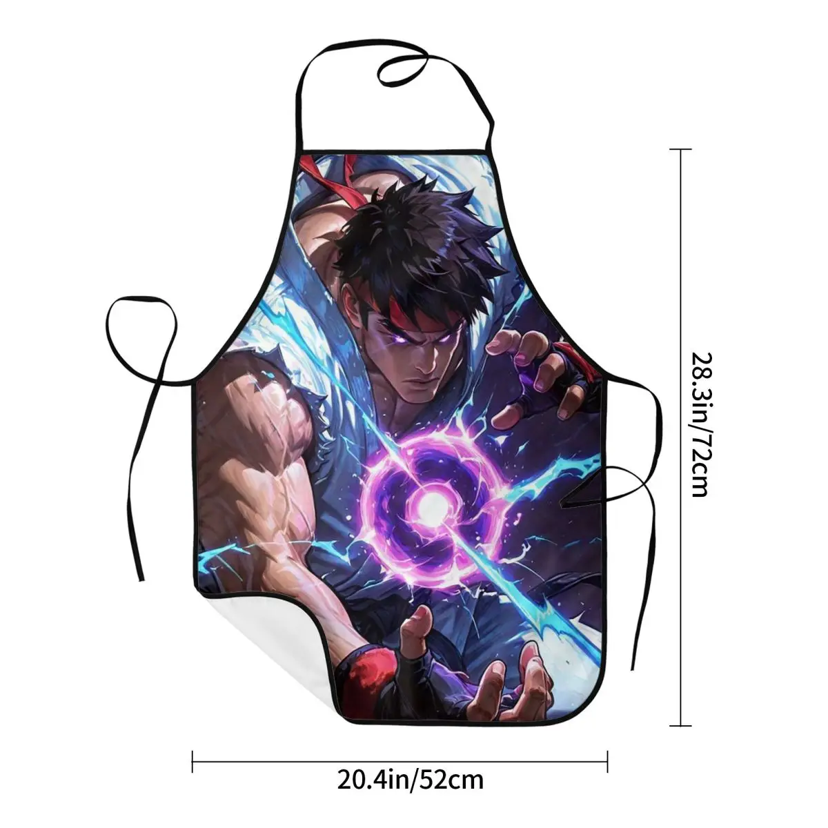 Defeated Portraits Super Street Fighter Apron Chef Cooking Tablier Bib Kitchen Cleaning Pinafore for Women Men Gardening