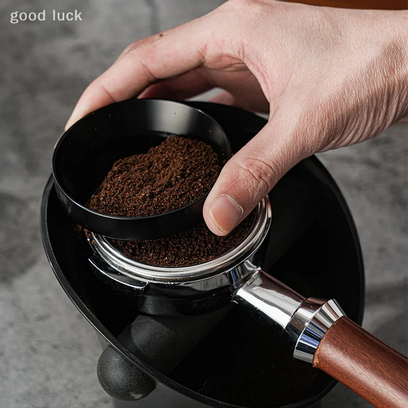 51mm 53mm 54mm 58mm For Portafilter Barista Tools Silver Black Coffee Dosing Ring Magnetic Espresso Intelligent Funnel