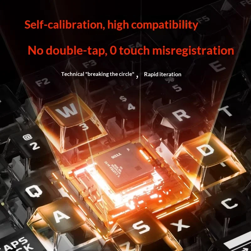 DAREU EK75RT Wired Keyboard  RT High Sensitivity 45g Linear Magnetic Axis Gaming Keyboard 50 Species RGB For CSGO Pc Accessories