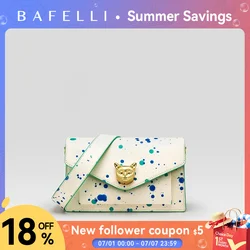 BAFELLI 2026 WOMEN'S BAG FASHION TREND LUXURY BRAND LEATHER FLAP CROSSBODY PURSE CAT SUMMER STYLE ORIGINAL DESIGNER HANDBAGS