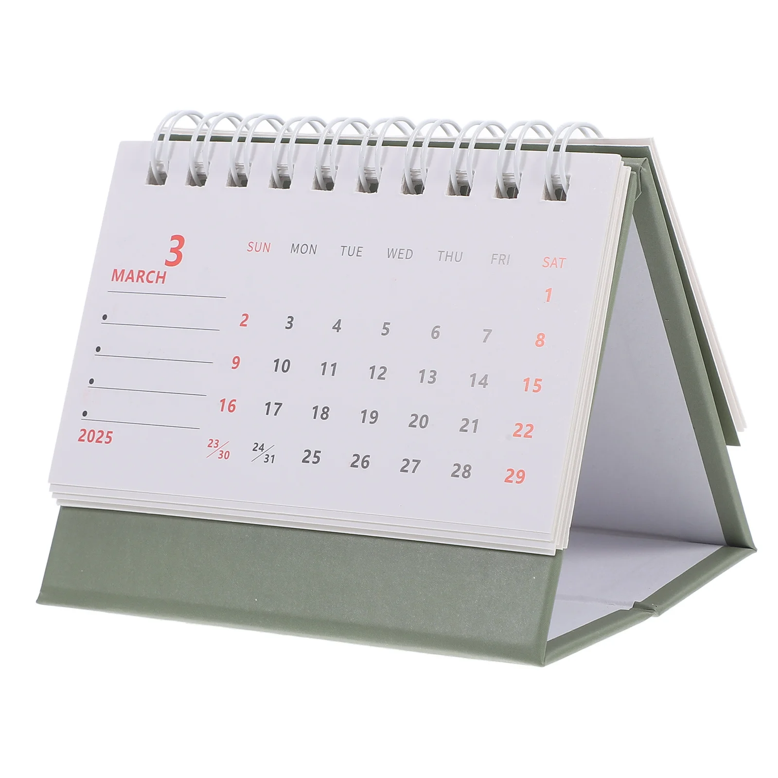 Mini Desk 2025 Small Desktop For Office Home Daily Use Flip Standing Note Monthly Calendar Household Decorative Calendar