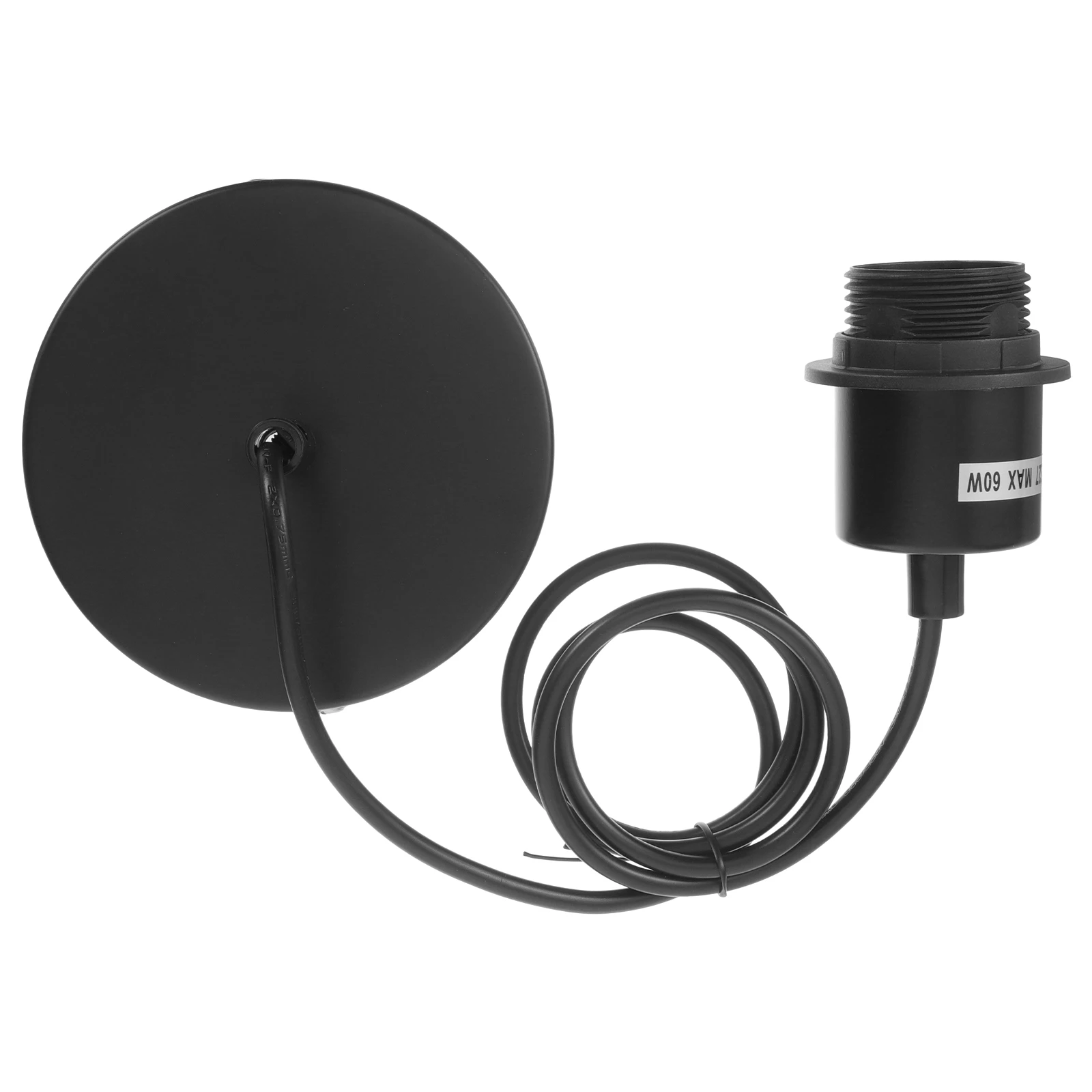 

E27 Lamp Holder 1.2M Thread Screw Socket Metal Light Socket DIY Pendant Lamp Kit Bright Illumination Easy Installation