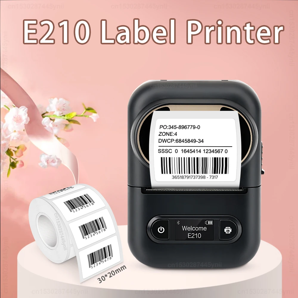 Adhesive Sticker Printer E210 Wireless Bluetooth Thermal Label Printer Similar as Phomemo M110 Label Maker DIY E210 Label Tape