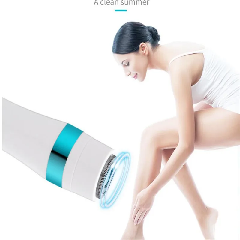 Aparador de sobrancelha 4 em 1 feminino e removedor de pêlos pubianos compacto portátil máquina de cortar cabelo para aliciamento preciso senhora nariz kit de corte de cabelo