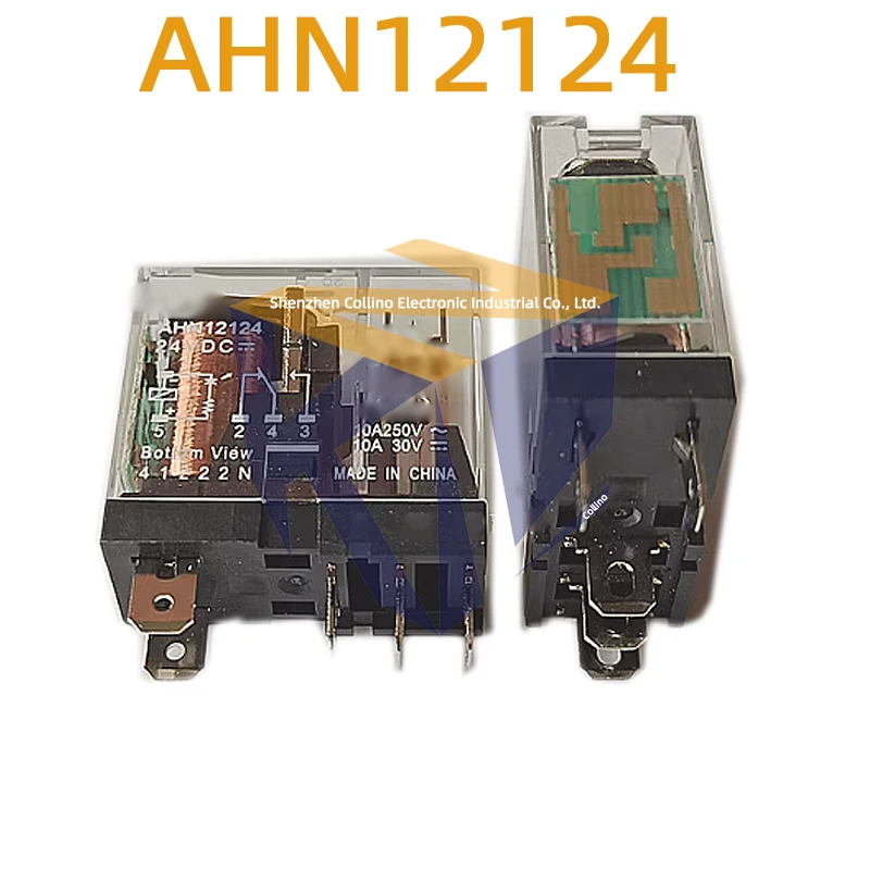 2pcs AHN12124 DC24V 5-pin relay one open one closed