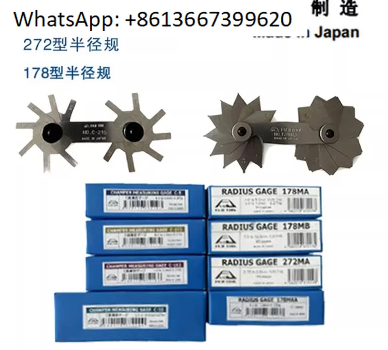 Chamfer gauge C-5 10 215 163 R angle gauge 178MAAMB178-272MA.1PCS