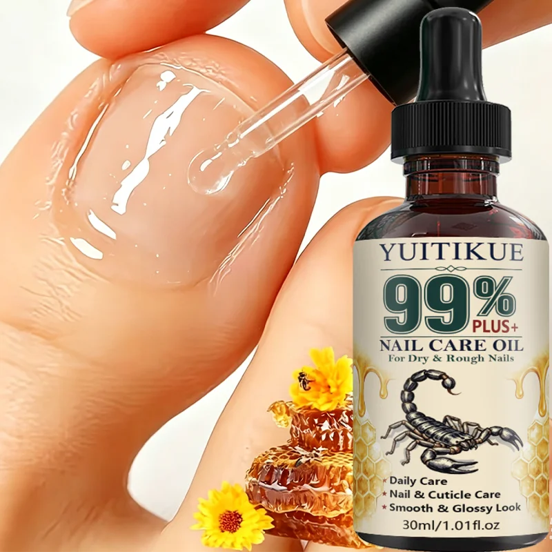 YUITIKUE Nail Cuticle Care Oil 99% Plus 30ml Hydrating Oil For Dry Rough Nails Daily Strengthening Care Brighten Nail Surface