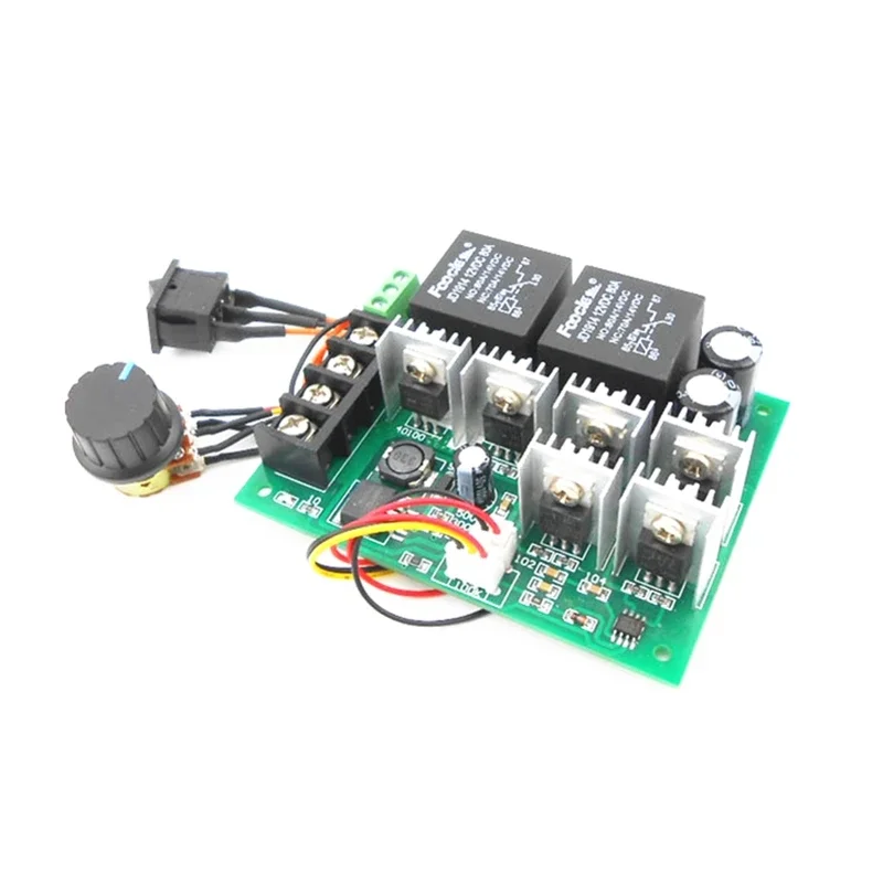 Motor Speed Regulator Controller DC 10V-50V 12/24/36/48V 60A With Forward/Reversible Switch PWM Speed Control Regulator