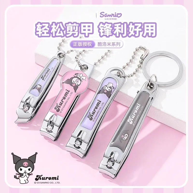 Sanrio animation peripherals Kuromi My melody nail clippers cute cartoon cute small portable Hello Kitty nail clippers wholesale