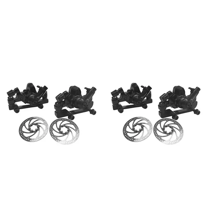 

A89E-4X Mountain Bike Brake Disc Brake Bicycle Mechanical Disc Brake Set For Mountain Bike Pushes Caliper Piston With Rotor