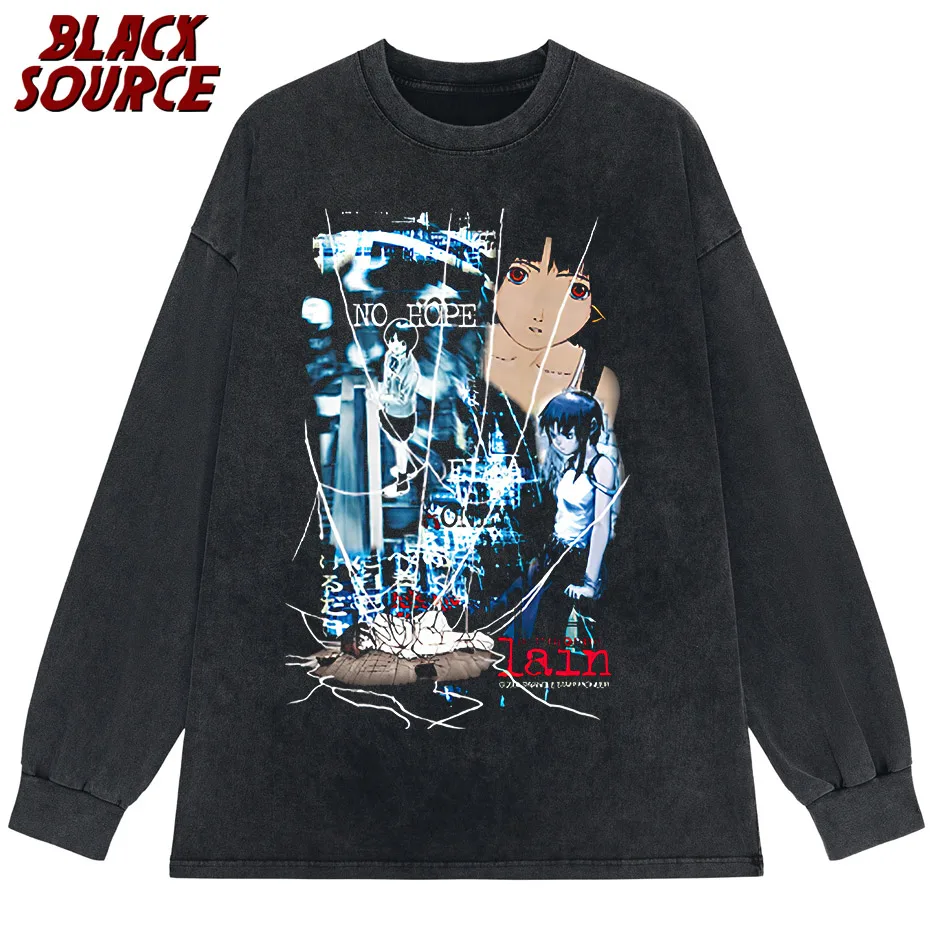 楓*様 serial experiments lain ロングTシャツ serial experiments lain × messa】She Knows ロ