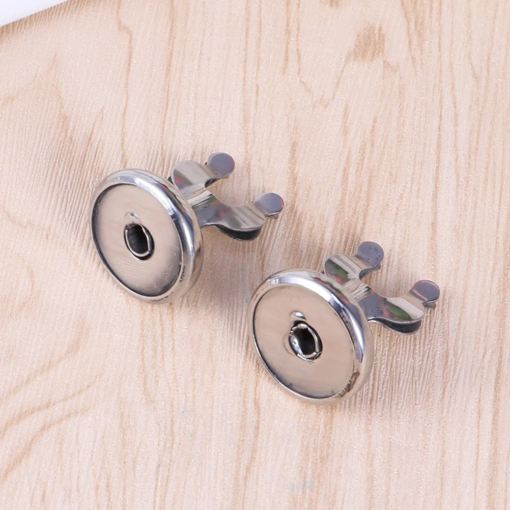 

4 PCS Menu Holder Elegant Design Restaurant Stand Meal Silver Tabletop Flat Base