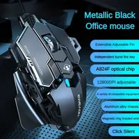 EWEADN Wired Mouse Mechanical Feel Ergonomic Full Key Macro Programming E-Sport Gaming Mouse PC Gamer Laptop Accessories Gifts