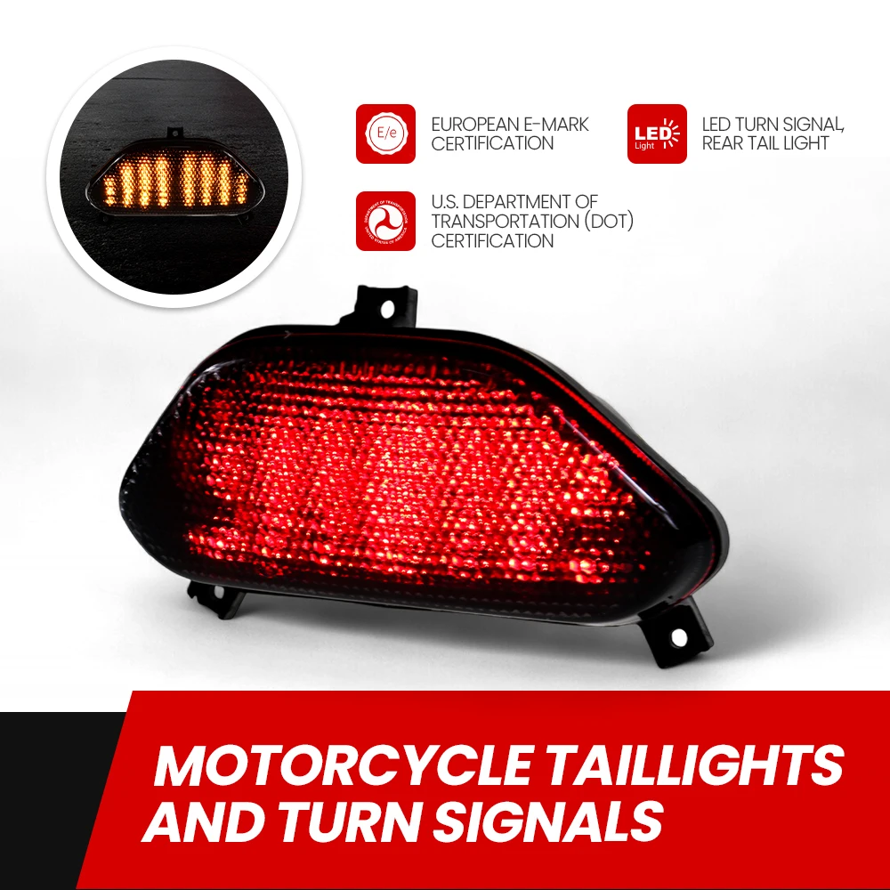 

Motorcycle E-Mark Rear Tail Light Brake Turn Signals Integrated LED Light For SUZUKI BANDIT 600 1996-1999 BANDIT 1200 1997-2000