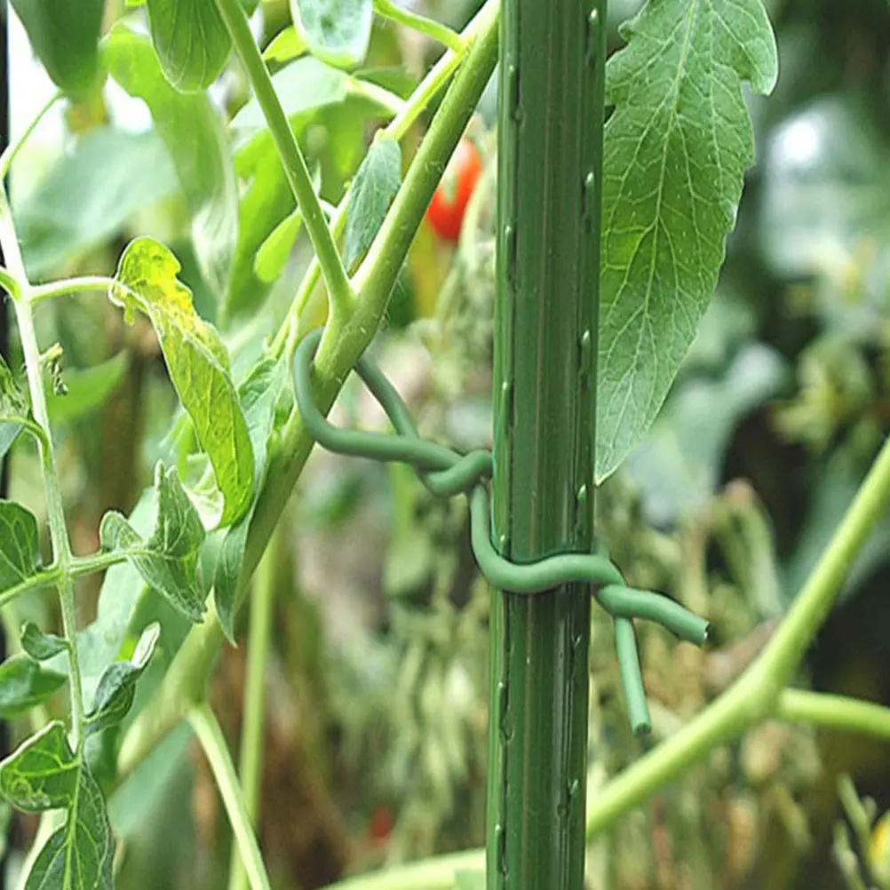 

4 Bundles Gardening Cable Ties Vines Twist Lattice for Plants Galvanized Wire Tomato