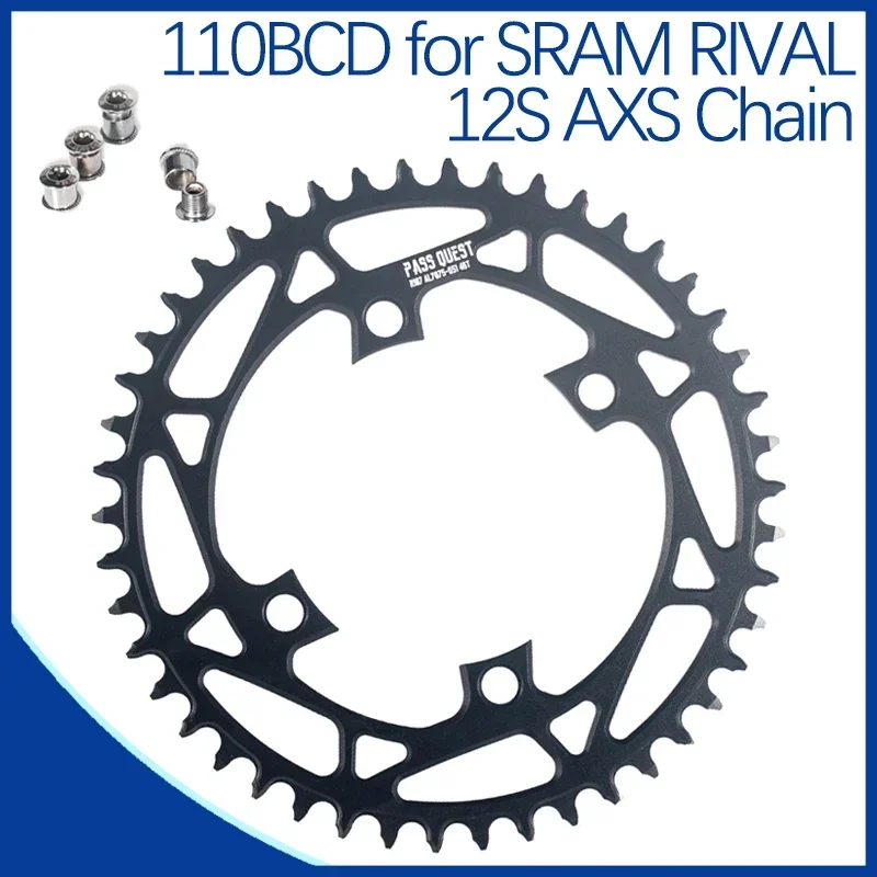 107bcd Chainring Round for Sram Rival AXS 12S 107 Bcd Crankset 36T 40T 42T 44T 46T 50T 52T 54T 56T 58T Bicycle Chainwheel