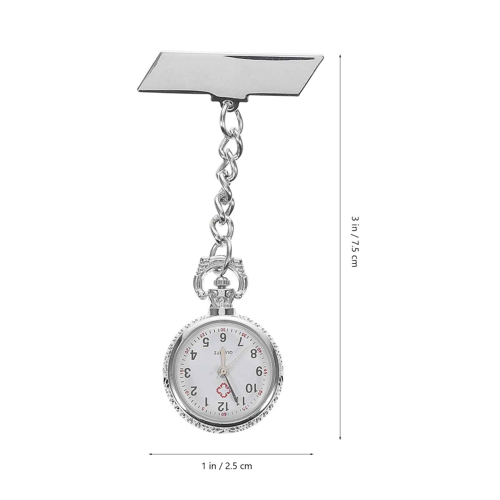 Orologio da tasca da appendere per infermiera per medico, personale medico, orologio durevole con numero chiaro, cronometraggio accurato, classico creativo