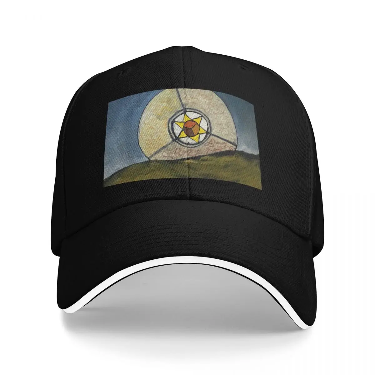 

Mandala painting Baseball Cap Visor Uv Protection Solar Hat Sunscreen Snap Back Hat Women's Golf Wear Men's