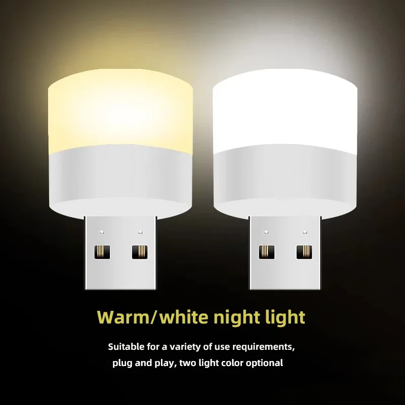 

Mini USB Night Light Portable Car Signal Lights 5V 1W Eye Care Book Reading Bulbs Computer Mobile Power Charging LED Night Lamp