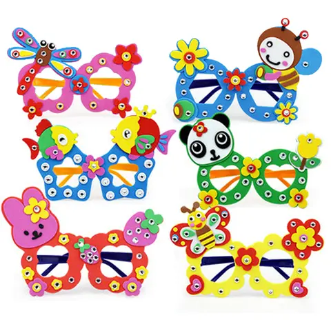 5 pezzi EVA Diamond Glasses Eyewear muslimvoor Kinderen Creative Kinder Spielzeuge bomboniere per il compleanno
