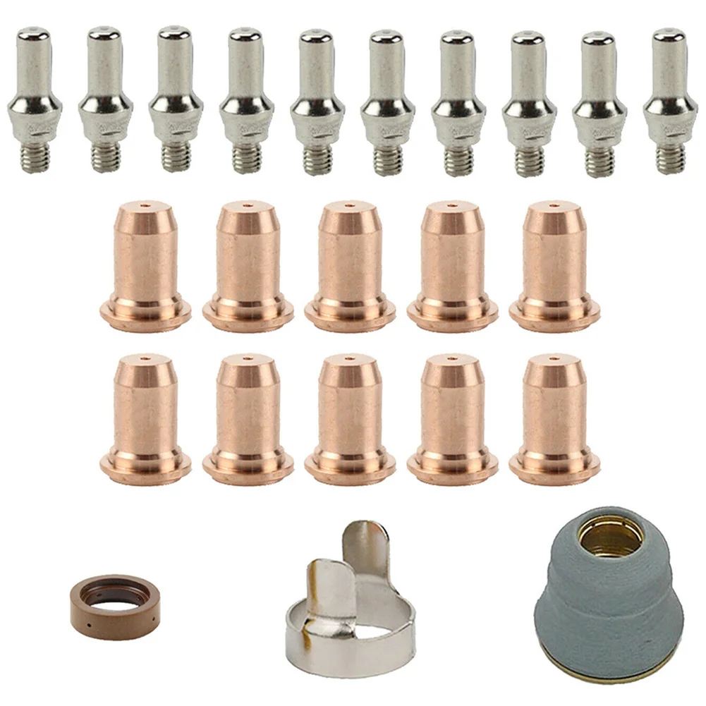 

Plasma Cutter Electrode Tips Cup Extended Consumables Kit Fit Prime Weld CUT60 Plasma Cutter Parts Welding Accessories