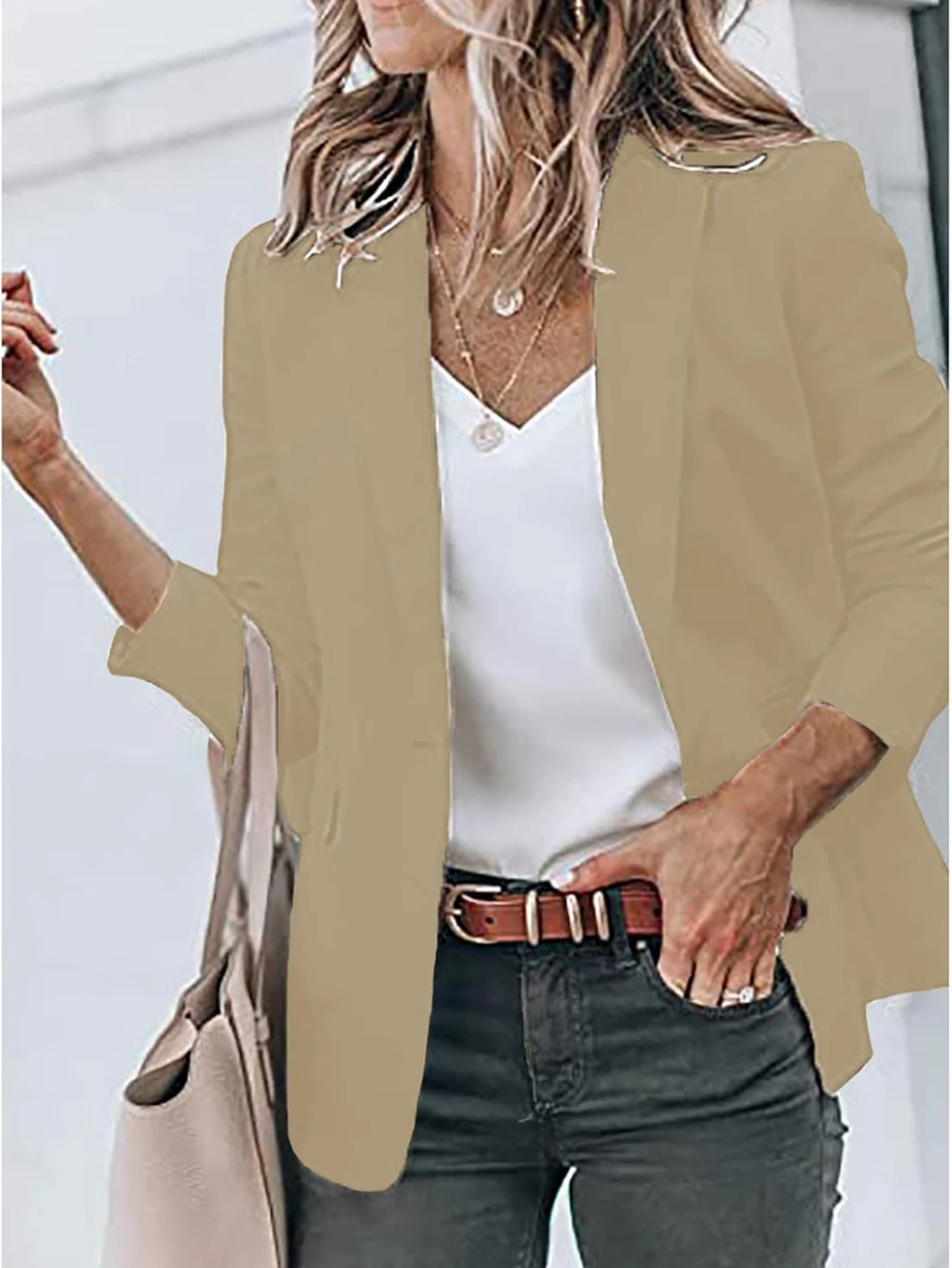 

Women's Suit Coat Casual Blazer Fashion Women Blazer Coat Elegant Ladies Jacket Spring Autumn