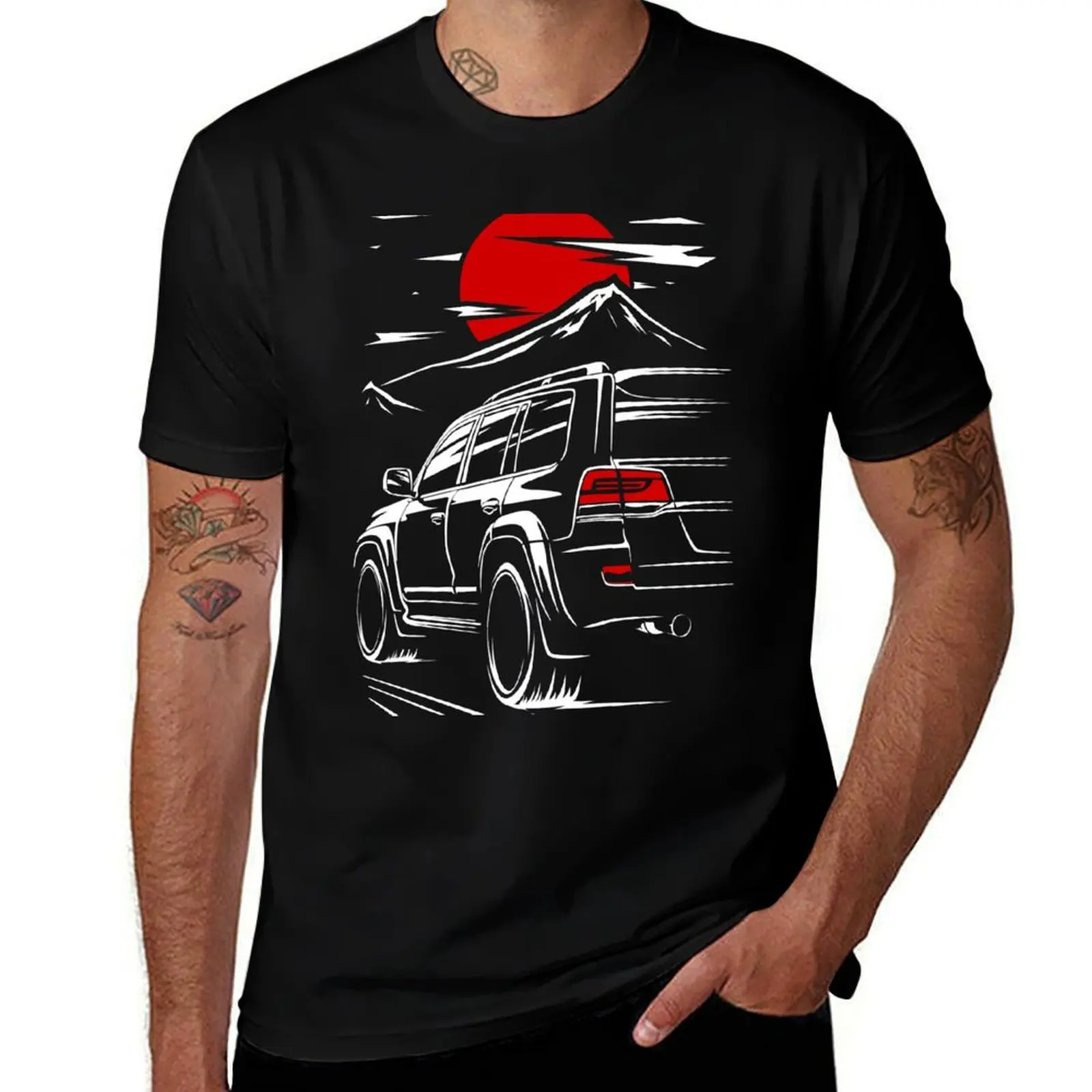 Toyota Land Cruiser 200 T-Shirt custom shirt man t shirt Men's t-shirts