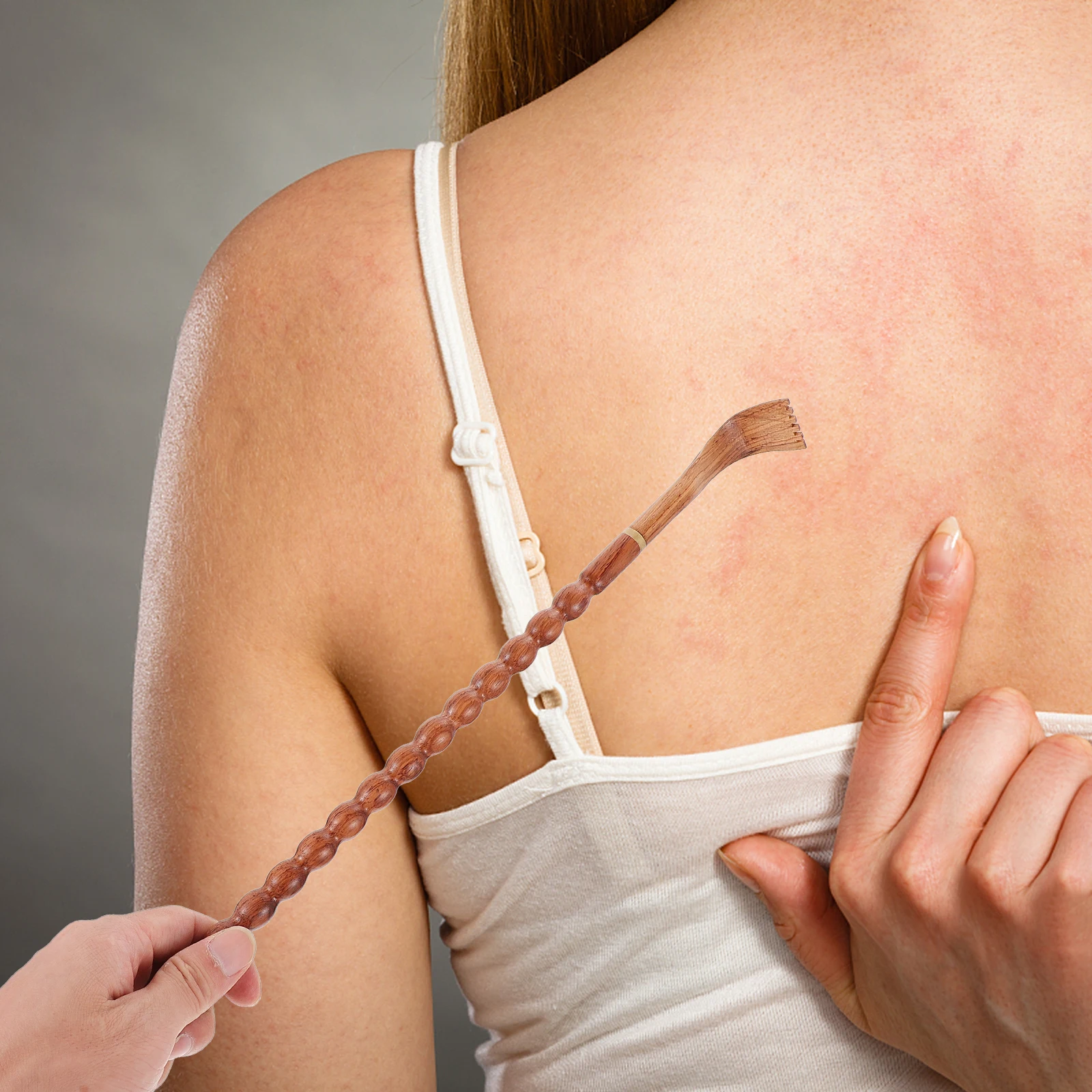 

Деревянный массажер для тела с длинным H для спины, портативный инструмент для снятия зуда и царапин спины, устройство для домашнего использования, подходит для пожилых людей