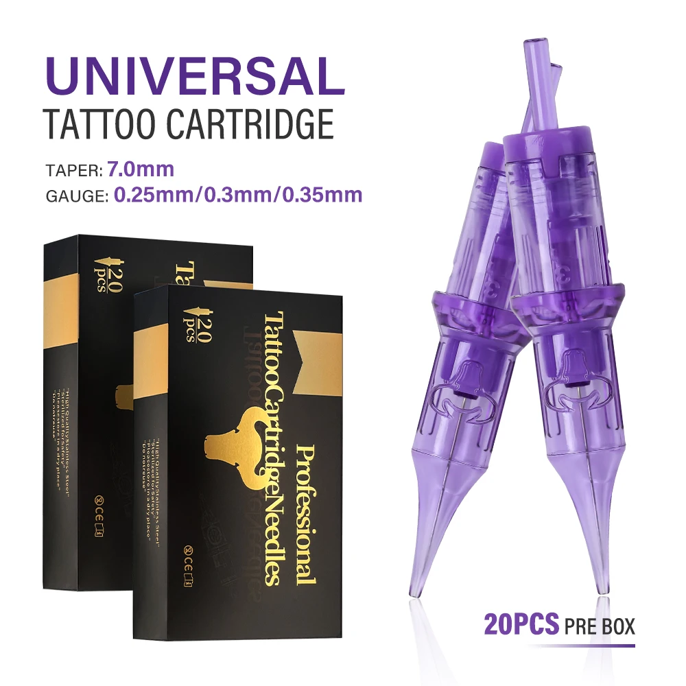 20 قطعة إبر خرطوشة الوشم RL RS بطانة مستديرة عالمية يمكن التخلص منها معقمة إبرة الوشم للوشم تجميل دائم #2