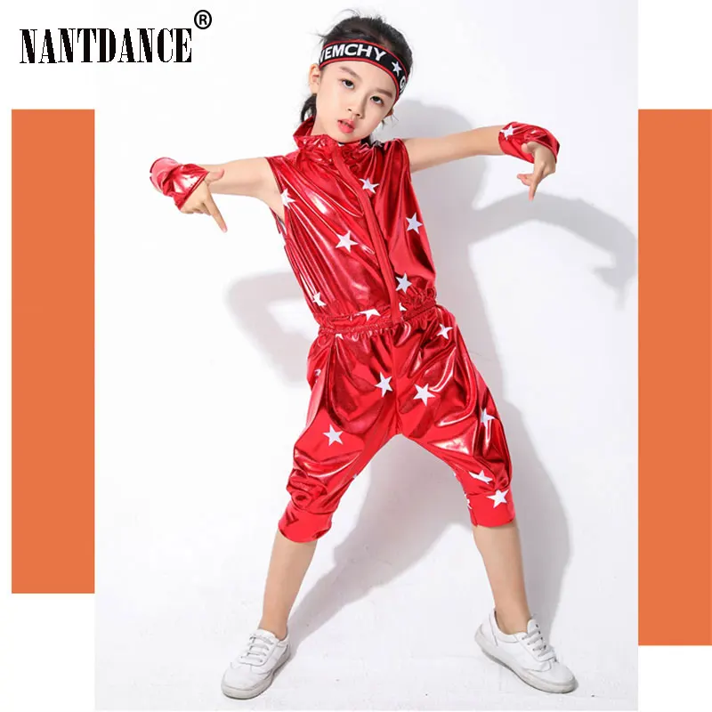 Modern Hip Hop Jazz Dance Suit for Children Performance Dance Wear Boys and Girls Jazz Dance Costumes