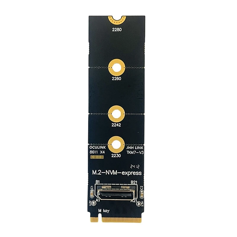 Für m.2 nvme zu oculink weiblich SFF-8612 adapter pci-e x4 adapter karte unterstützung DOCK-OC4 für 2,5 zoll nvme u.2 (sff 8639) ssd