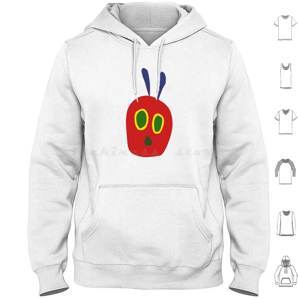 Head Of The Hungry Hoodies Long Sleeve Head The Hungry Face Purple Antennas Red Green Ayes Yellow Red Face The Very