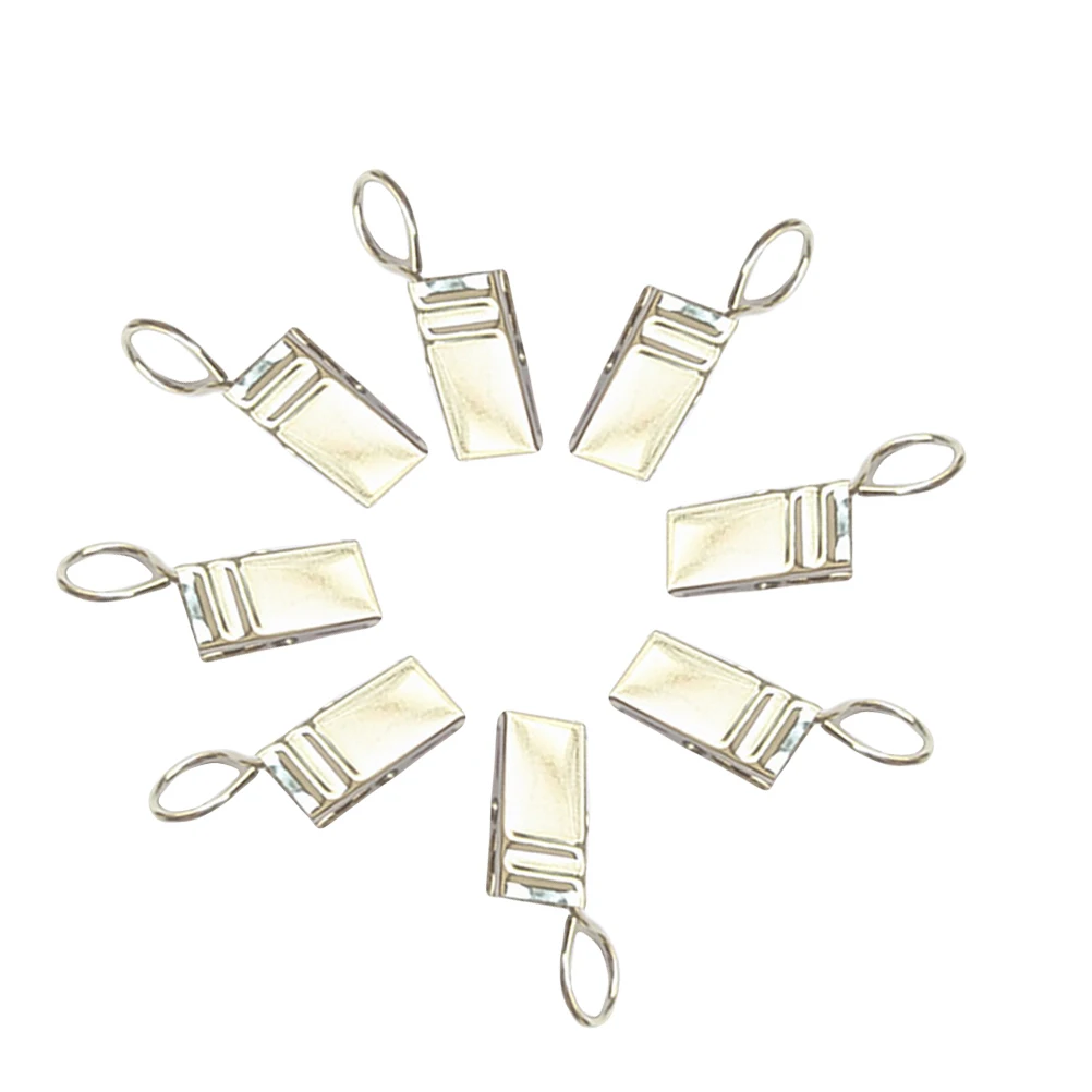 

88pcs Rustproof Iron Curtain Rings With Clips Drapery Hooks For Easy Installation Removable Clip Design 19X9Mm