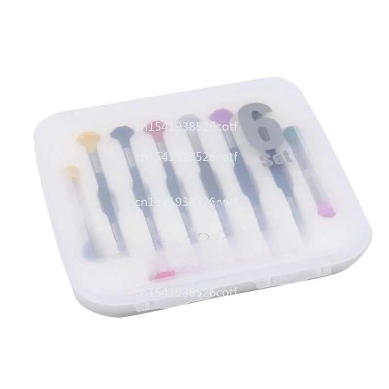 Imported screwdriver, rigid one-word screw batch, equipped with a head six-piece screwdriver set
